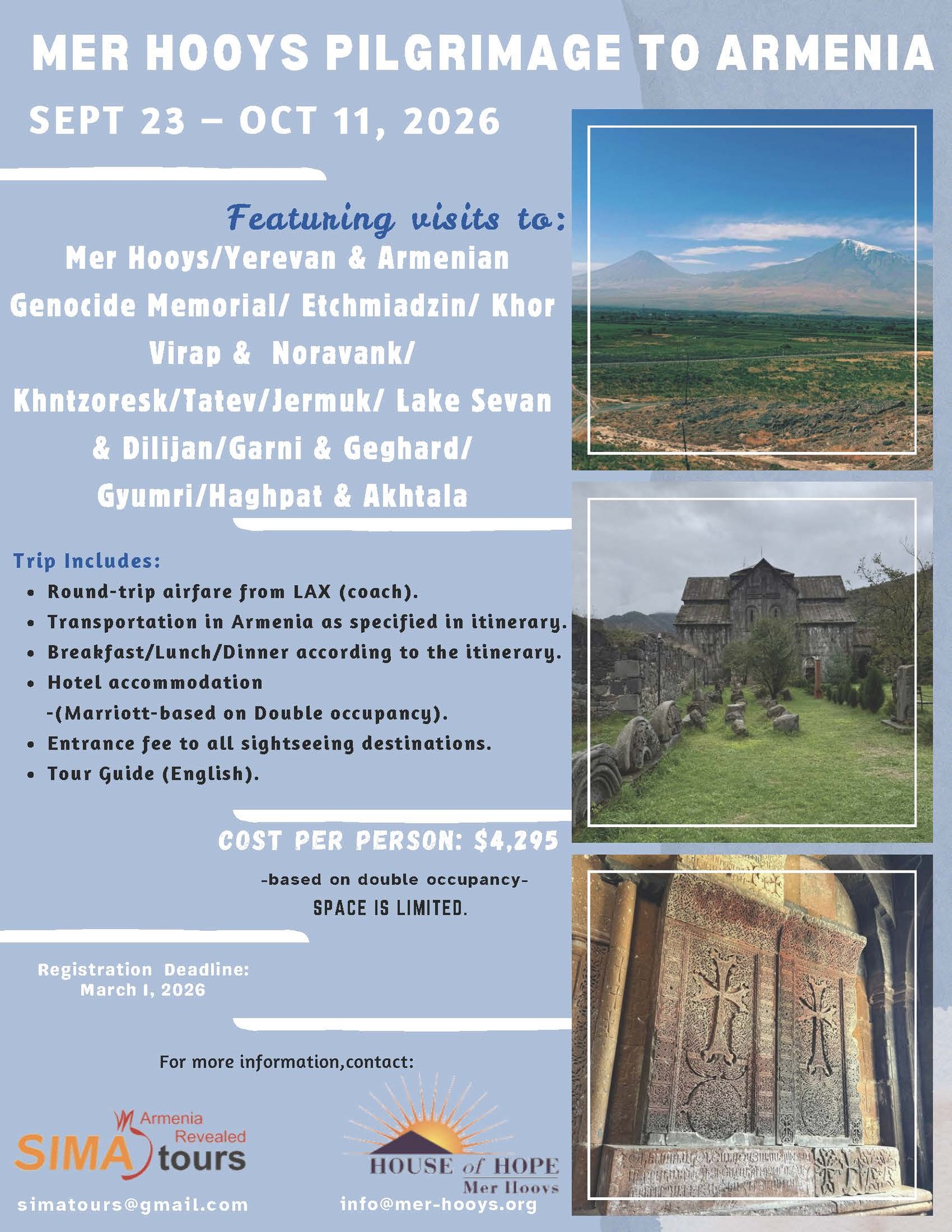 Mer Hooys Pilgrimage to Armenia