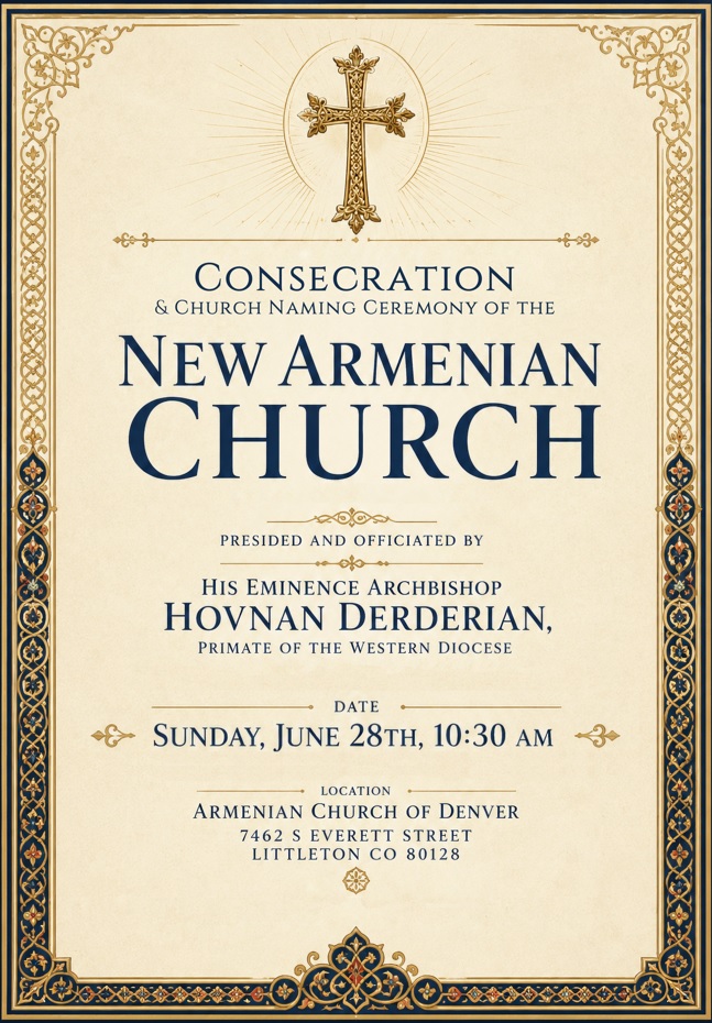 Consecration of the Armenian Apostolic Church of Denver