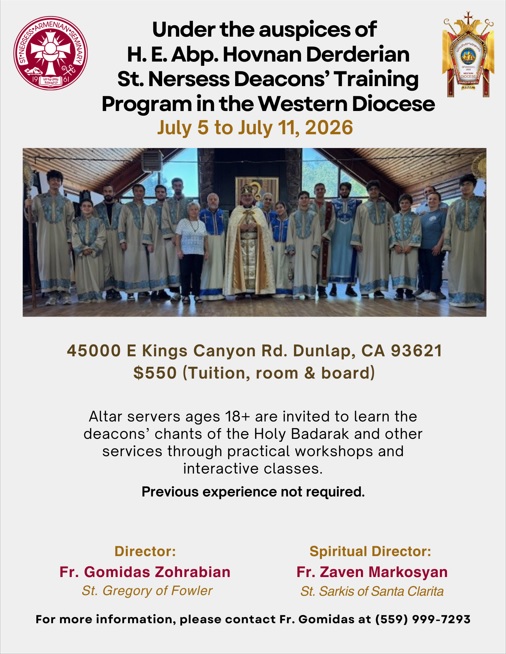 St. Nersess Deacons' Training Program
