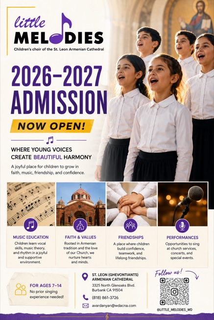 Little Melodies Children's Choir Admission is Now Open