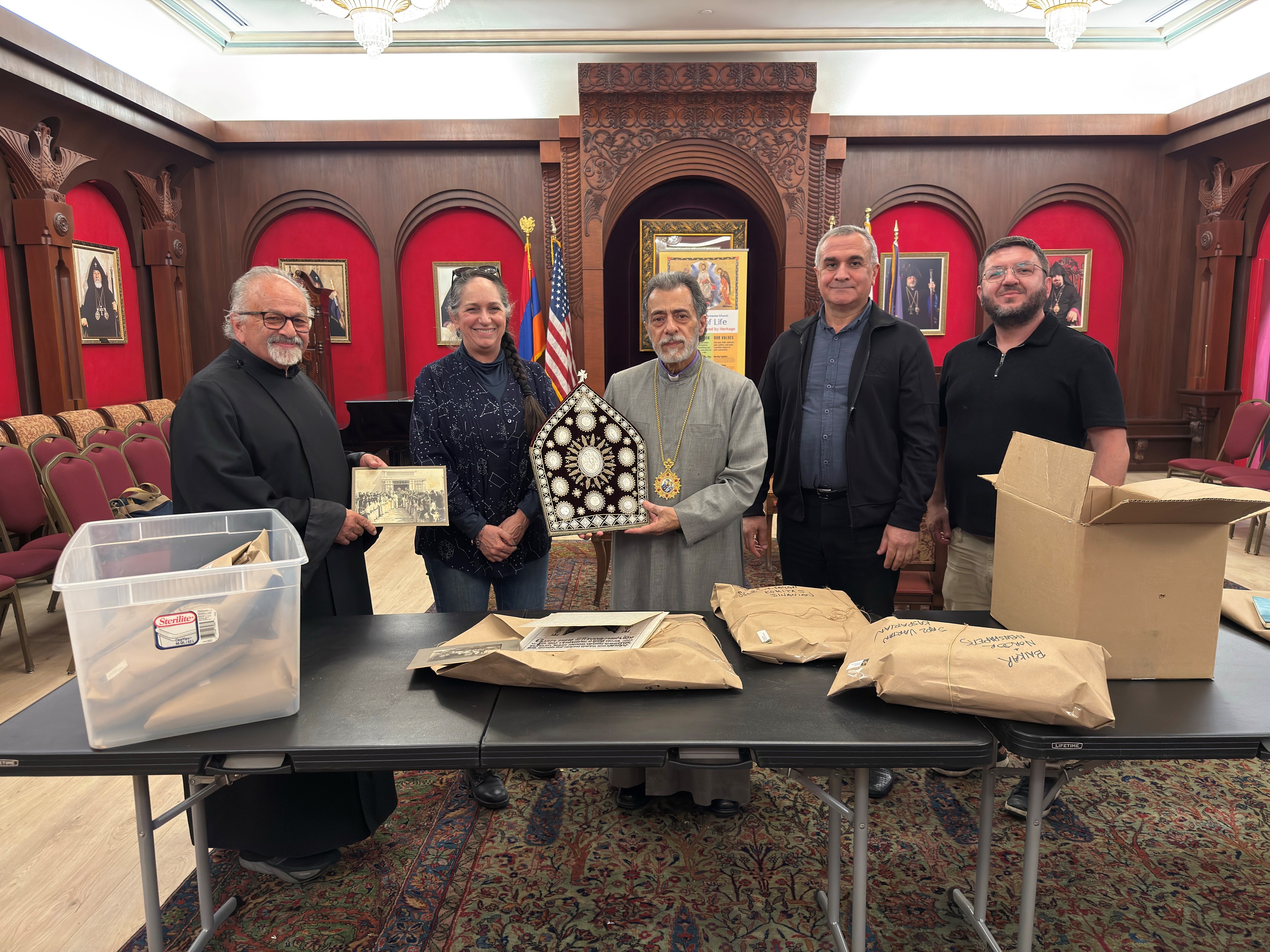 Archbishop Vartan Kasparian memoirs and vestments donated to the Western Diocese