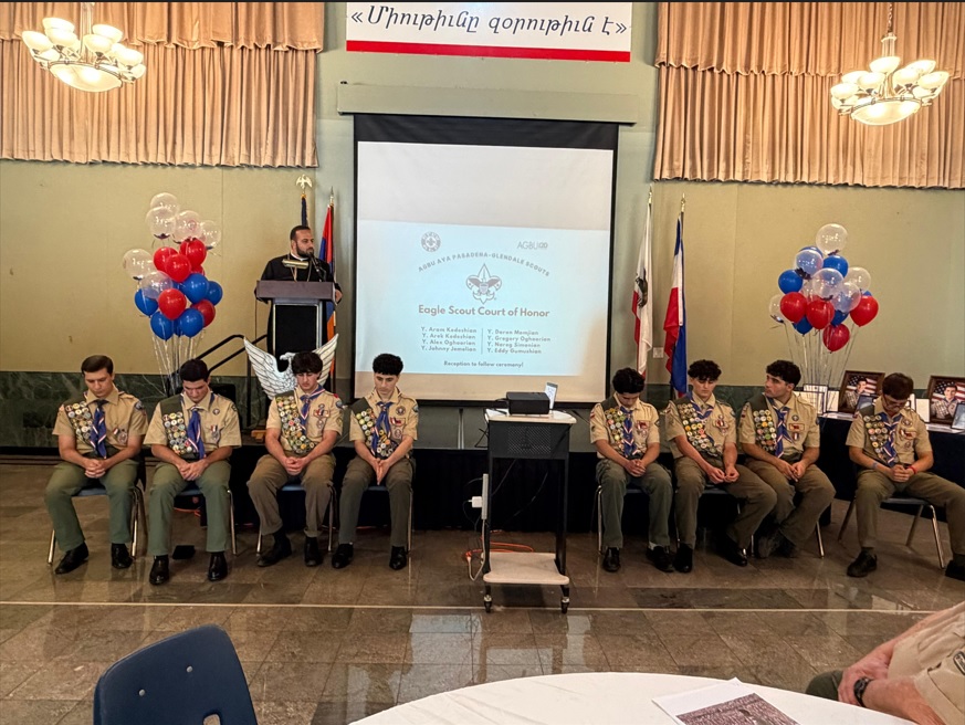 AGBU Scouts Honored at Graduation Ceremony
