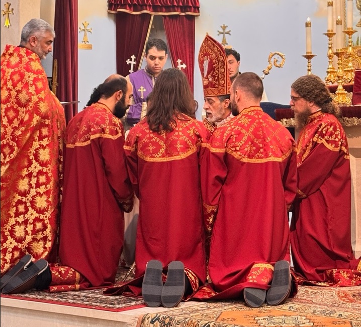 Archbishop Derderian Ordains Deacon and Subdeacons at St. Sarkis Church