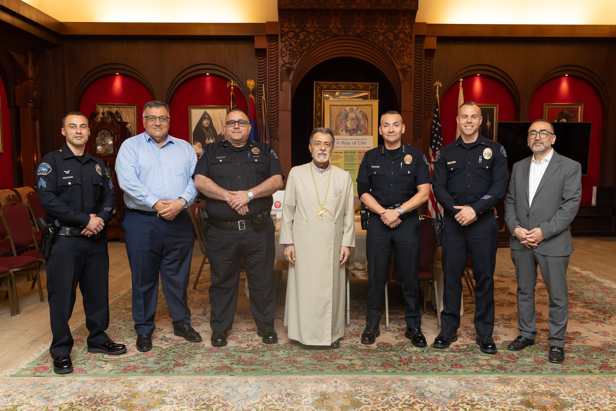 Burbank Police Leadership Visits Western Diocese