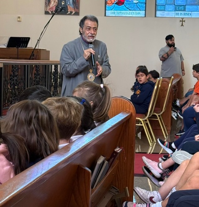 Preserving Our Heritage: Archbishop Derderian Meets with Hovsepian School Students