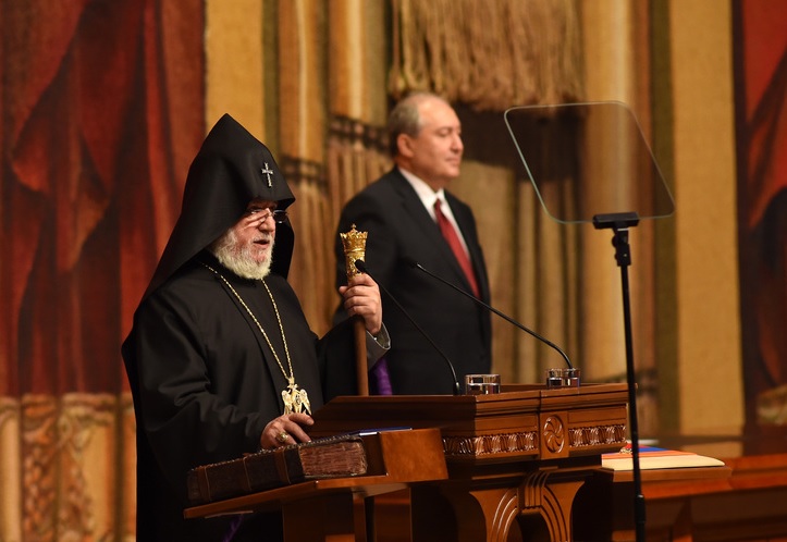 Ամենայն Հայոց Կաթողիկոսը մասնակցեց ՀՀ Նախագահի երդմնակալութեան արարողութեանը