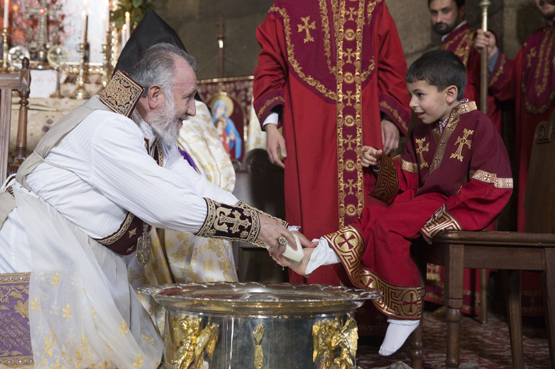 Աւագ հինգշաբթին Մայր Աթոռ Սուրբ Էջմիածնում