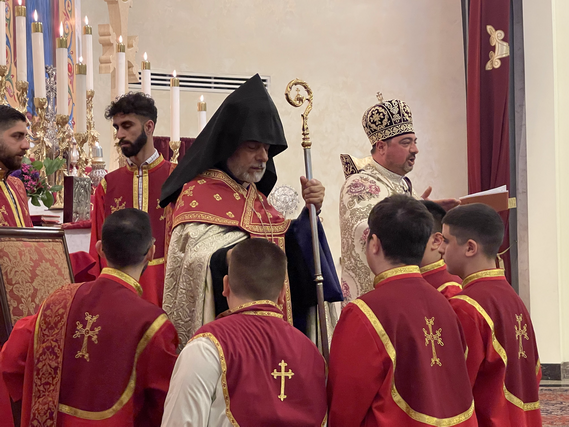 Primate Grants Four Minor Orders of Acolyte at St. Leon Armenian Cathedral