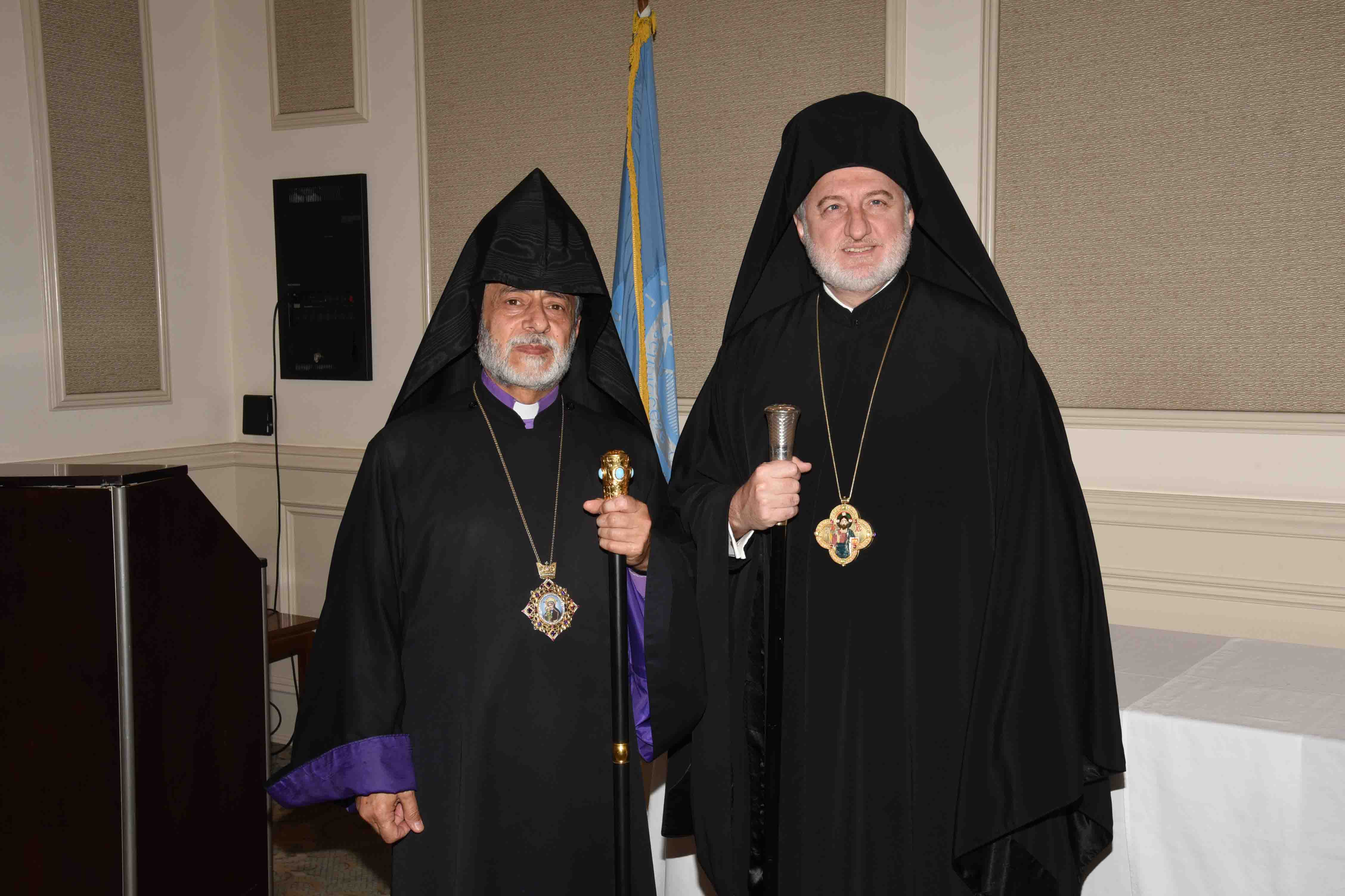 His Eminence Archbishop Elpidophoros Visits Los Angeles -  Diocesan Primate H.E. Archbishop Hovnan Derderian Offers Welcoming Remarks at St. Sophia Greek Orthodox Cathedral