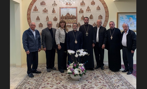 ADL (Ramgavar) Western Regional Committee Visits the Western Diocese