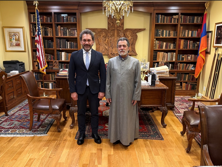 President of the Armenian Protestant Community in Syria Rev. Haroutioun Selimian Visits the Western Diocese