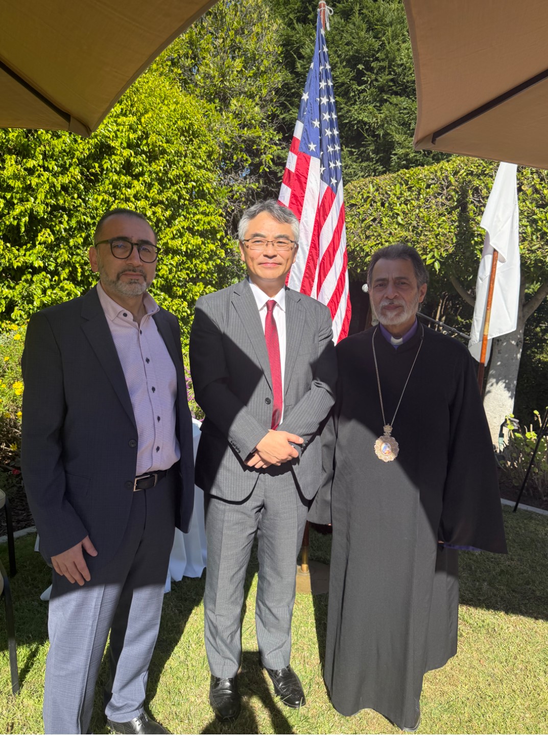 Archbishop Hovnan Derderian Attends Welcoming Reception for Newly Appointed Consul General of Japan in Los Angeles